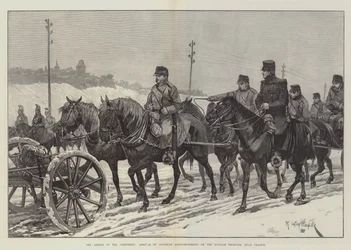 The Armies of the Continent, Arrival of Austrian Reinforcements on the Russian Frontier, near Cracow